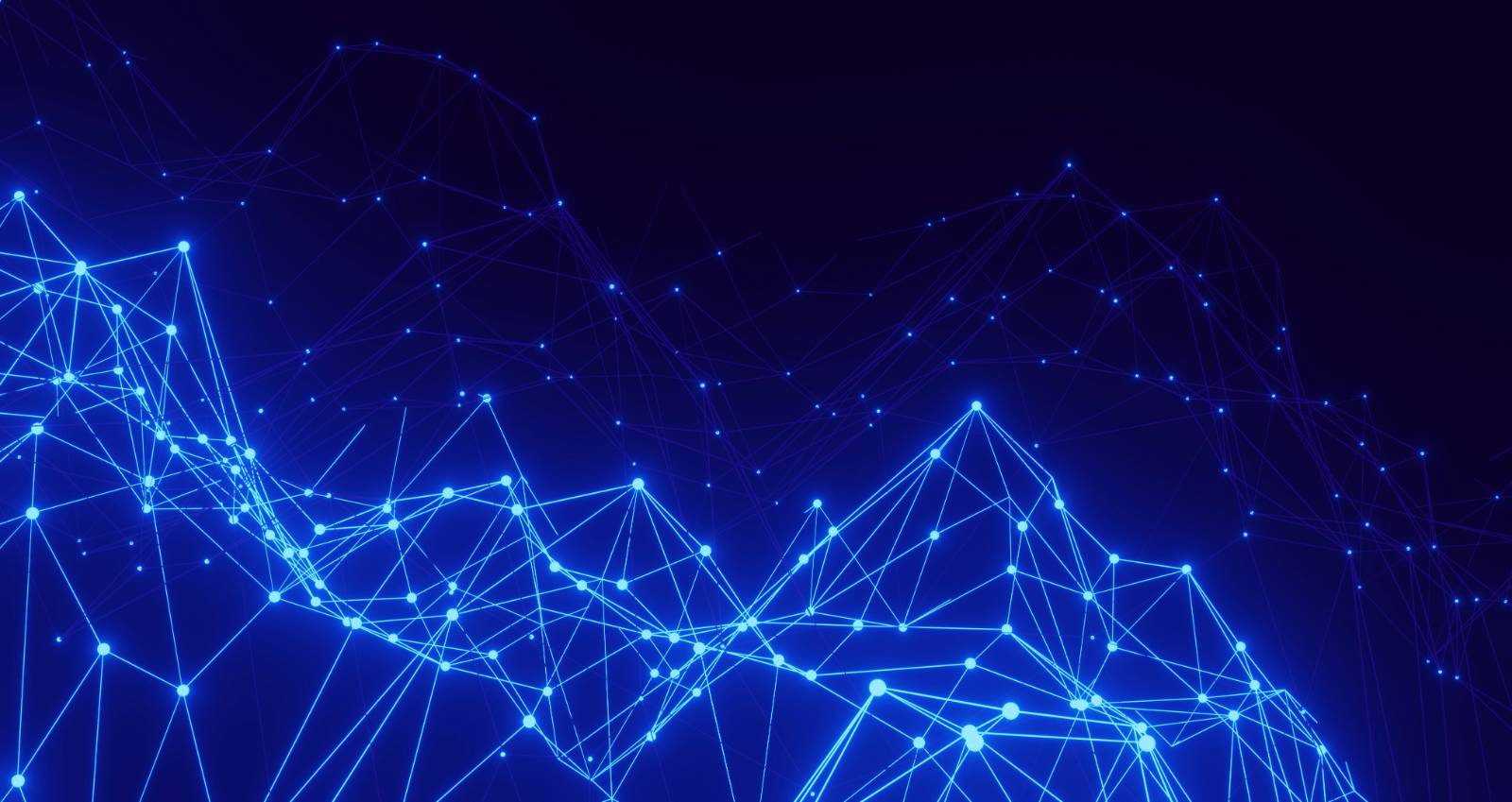 Abstract network of connected nodes