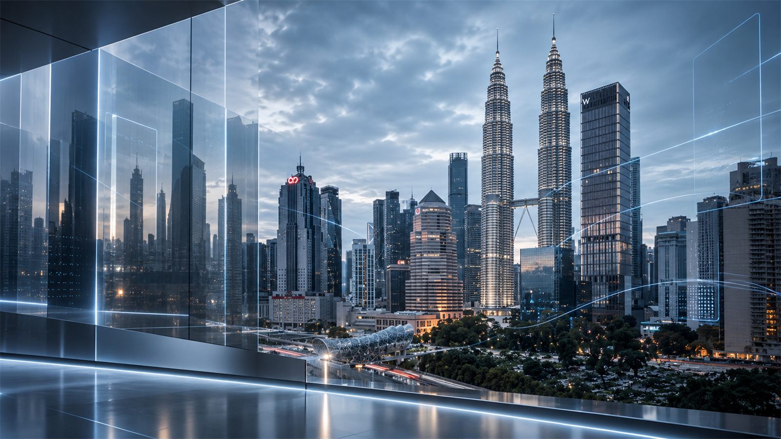 Kuala Lumpur city skyline